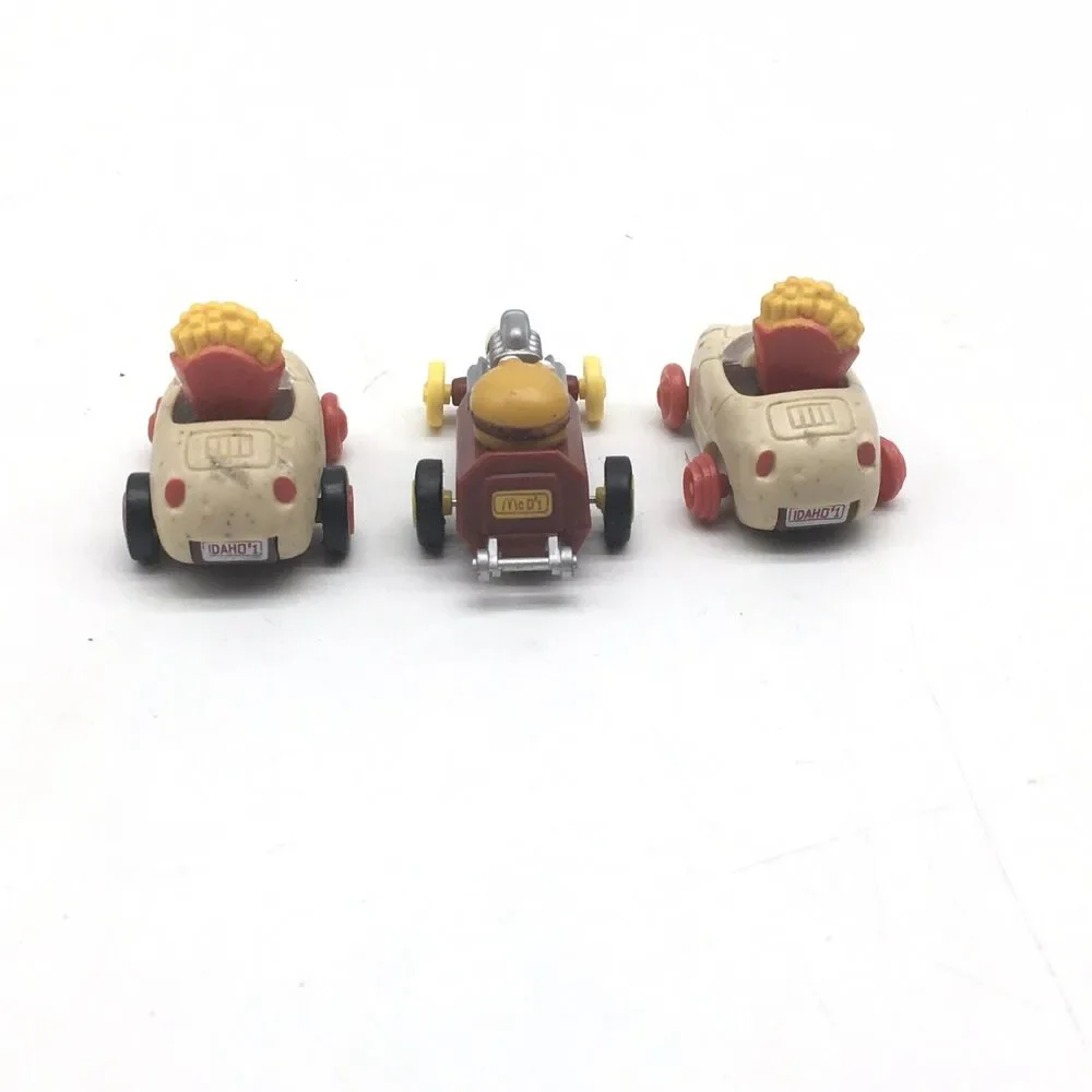 1989 McDonald's McDrive Thru Crew Pull Back Car Burger Ketchup Fries Potato Cars